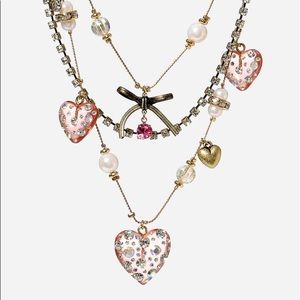 ✨Betsey Johson✨ Multi Strand Charm Necklace